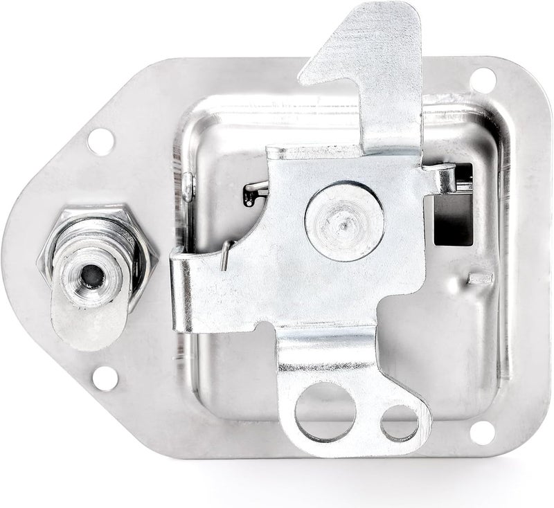 Elsjoy Set of 2 Truck Tool Box Latch, Stainless Steel Trailer Toolbox Latch Replacement, RV Paddle Handle Latch Tool Box Lock with Keys & Rivets for Truck RV Trailer Door UTV ATV Toolbox - Image 3